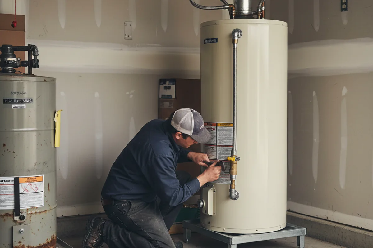 Water heater and shutoff valve replacement in Jerome
