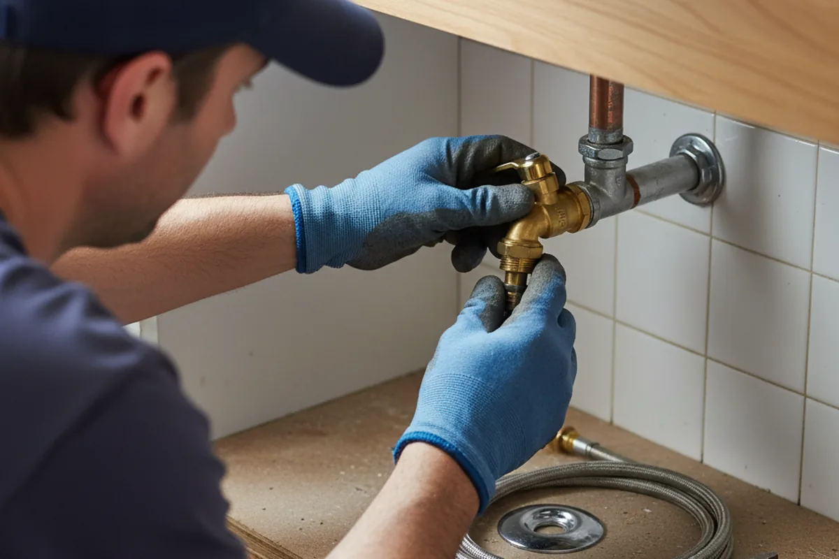 Shutoff valve and fitting work during Faucet and Fixture Repair in Jerome